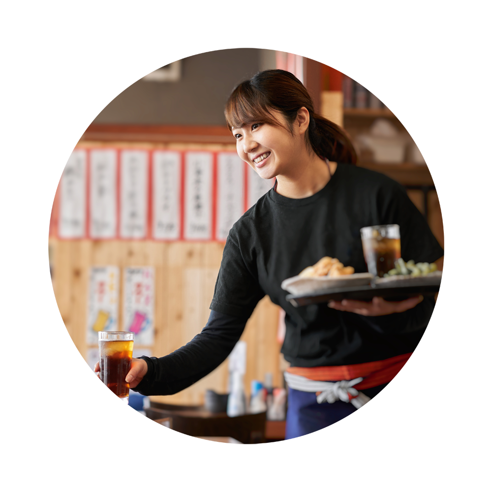 飲食店の風景